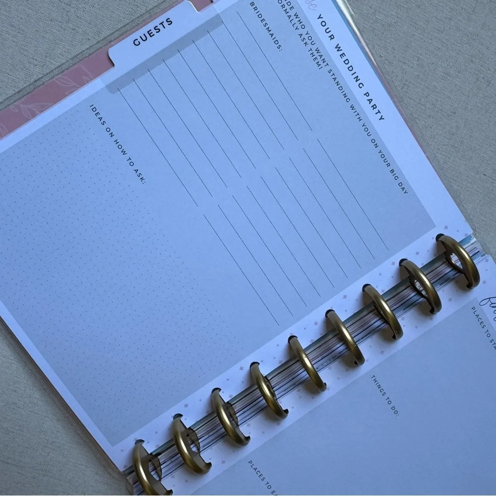 🆕 Happy Planner Undated Wedding Planner and Organizer